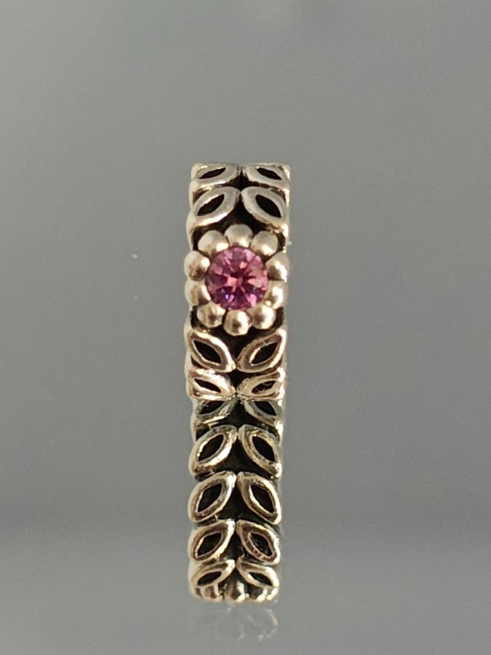 Authentic Retired Pandora Twice as Nice Purple CZ Spacer 791224CFP